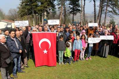 Köylülerin kum-çakıl ocağı tepkisi