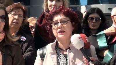 Kadın avukata "taciz" protestosu