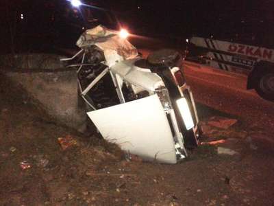 Kastamonu'da otomobil menfeze çarptı: 1 ölü
