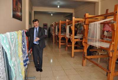 İslahiye'de genç kızlar kilim dokuyacak