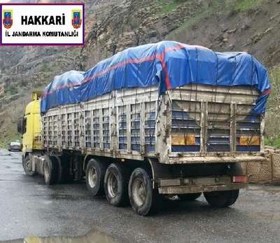 Çukurca'da 11 ton kaçak çay ele geçirildi