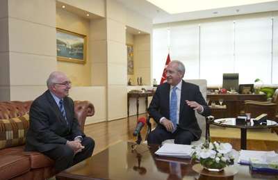 CHP lideri Kılıçdaroğlu, Kemal Derviş ile görüştü