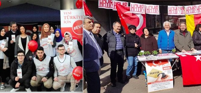Almanya'da 'evet', 'hayır' yan yana