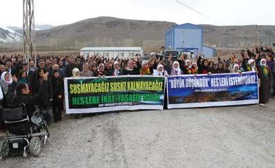 Muradiye'de HES protestosu