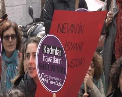 Galatasaray Meydanı'nda "Nevin Yıldırım" eylemi