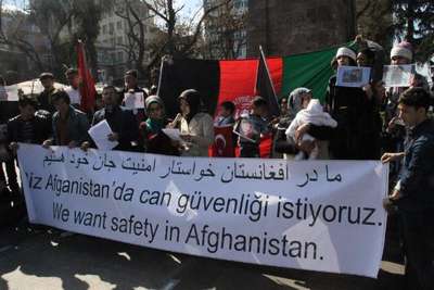 Afganistan'daki şiddet Trabzon’da protesto edildi