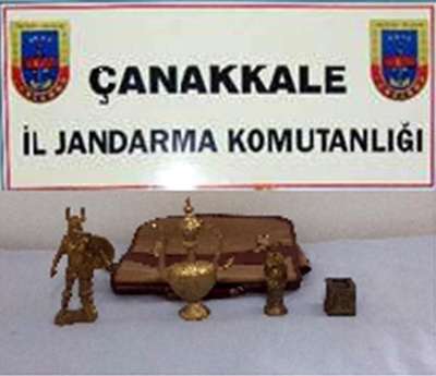 4 parça tarihi eserle yakalandı