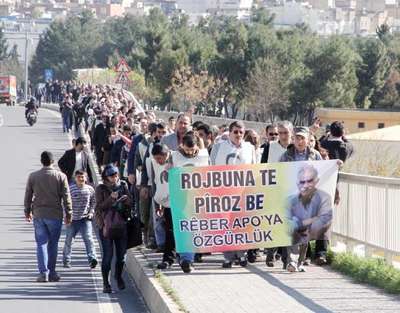 Öcalan’ın doğum günü için 135 kilometrelik yürüyüş başladı