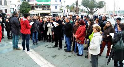 Bodrum'da çocuk tacizine tepki eylemi