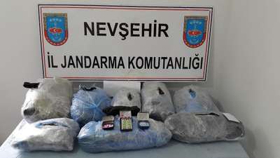Nevşehir'de 16 kilogram esrar ele geçirildi