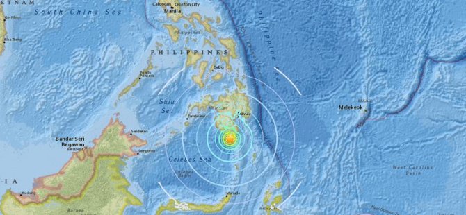 Filipinler'de 6,8 büyüklüğünde deprem