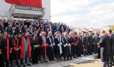 Şehit savcı Kiraz için Ordu Adliyesi'nde tören