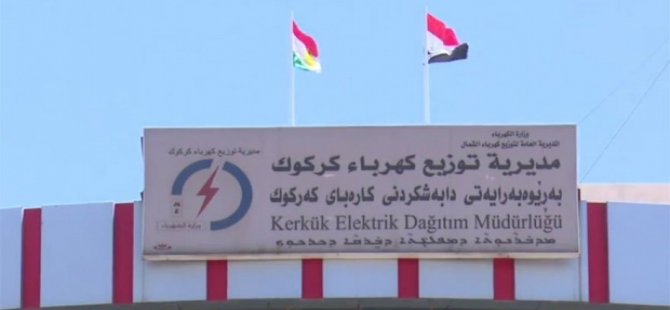 Kerkük’te kamu binalarına Kürdistan bayrağı asıldı