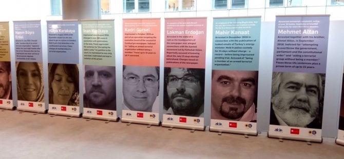 Avrupa Parlamentosu'nda tutuklu gazeteciler sergisi