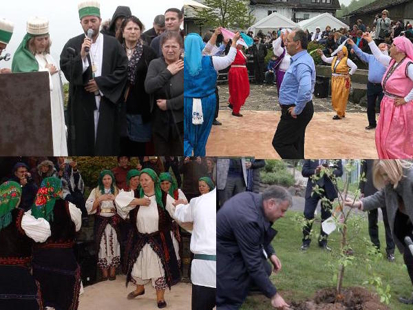 Almanya'da yağmurda Hıdırellez coşkusu
