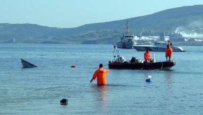 Erdek'te tekne alabora oldu: 4 kişi kurtuldu, 1 kişi kayıp (2)