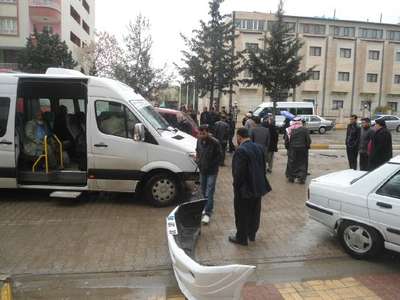 Kahta'da zincirleme kaza