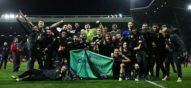 Premier Lig'de şampiyon Chelsea