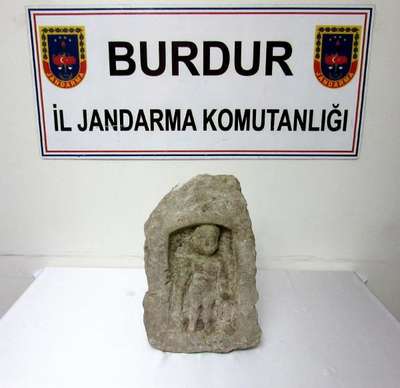 Burdur'da Roma dönemi Herkül heykeli ele geçirildi