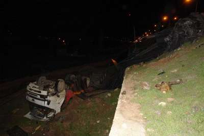 Gölbaşı’nda devrilen TIR'ın sürücüsü yaralandı