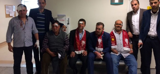 AK Parti otobüsü kaza yaptı: 32 yaralı