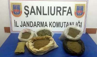 Şanlıurfa'da 11 kilo esrara 2 gözaltı