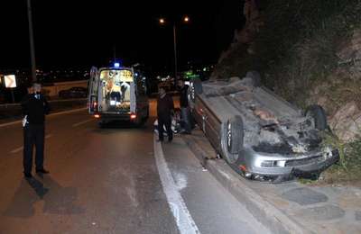Ablasına sürpriz ziyarete giderken kaza geçirip yaralandı