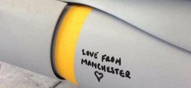 İngiltere 'Manchester'dan sevgiler' yazan bomba attı
