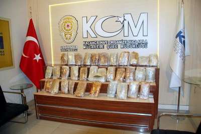 Gaziantep'te 67 kilo esrara 2 tutuklama