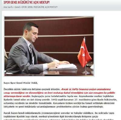 Kaymakamı'ndan Spor Genel Müdür Vekili'ne: Padişah mısın?