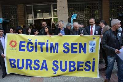 Eğitim- Sen'in Yalova Valisi'ni istifaya çağırma eylemi