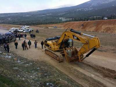 Taş ocağı eyleminde olaylar çıktı (3)