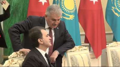 Cumhurbaşkanı Erdoğan Kazakistan’da resmi törenle karşılandı (2)