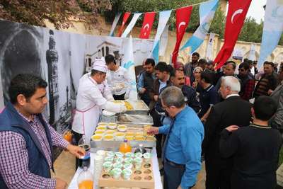 Şanlıurfa’da yöresel yemek ziyafeti