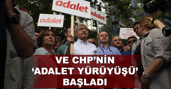 'Adalet Yürüyüşü' başladı