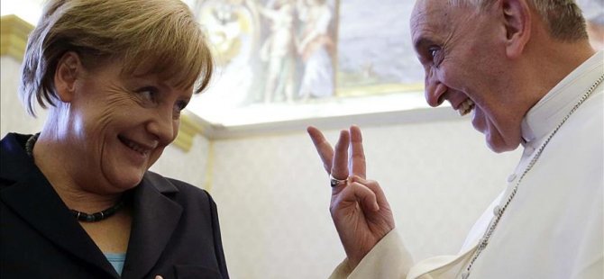 Merkel: Papa beni cesaretlendirdi