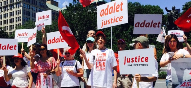 Adalet Yürüyüşü'ne New York'tan destek