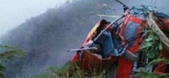Endonezya’da helikopter düştü: 8 ölü