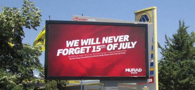 ABD'de 15 Temmuz afişlerine yasak