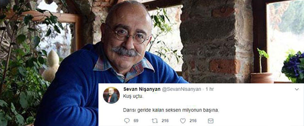 Sevan Nişanyan firar etti, Twitter'dan duyurdu