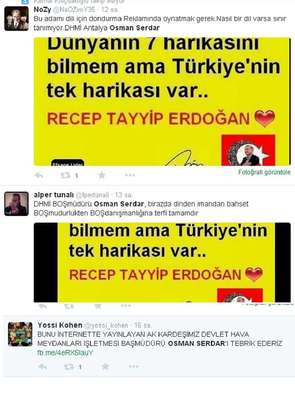 DHMİ Başmüdürü mesajlarını temizledi