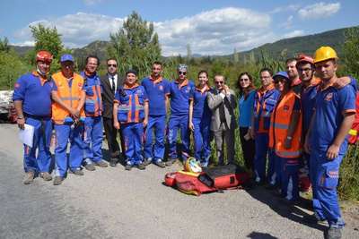 Dalaman'da zincirleme kaza tatbikatı