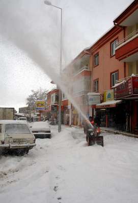 Kayseri buz kesti