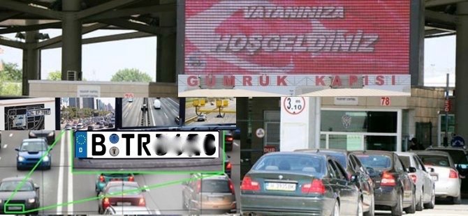 Gümrüklerde plaka okuma sitemi dönemi