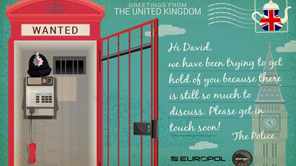 Europol: Sevgili suçlu, seni çok özledik