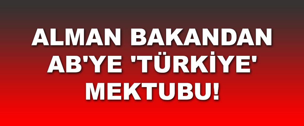 Almanya: Türkiye'ye mali yardımlar kısıtlanmalı