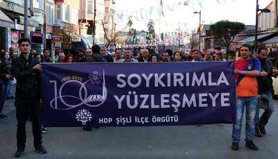 Sürgüne gönderilen Ermeni aydınlar için yürüdüler