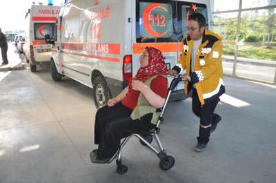 Sobadan zehirlenen çift, hastaneye kaldırıldı