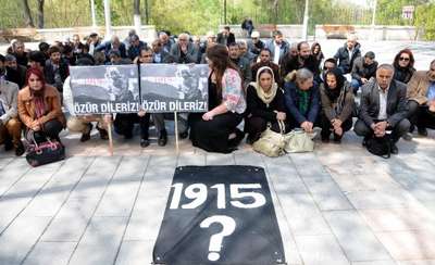 Gaziantep'te HDP'liler 1915 olaylarında ölenleri andı