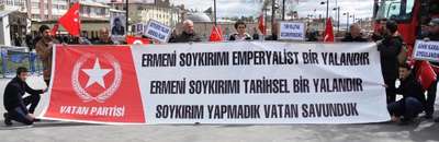Sivas'ta Vatan Partililerden 'Ermeni soykırımı' iddialarına tepki